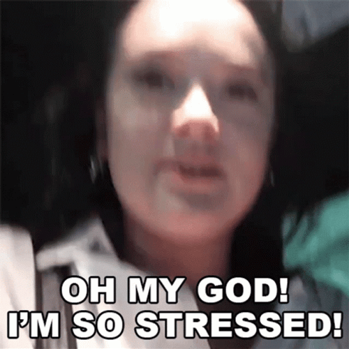 Oh My God I'm So Stressed GIF
