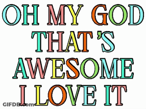 Oh My God That's Awesome I Love It GIF