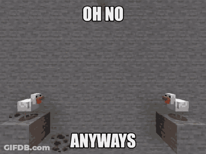 Oh No Anyway Falling Pixelated Ducks GIF