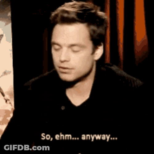 Oh No Anyway Sebastian Stan Thinking GIF