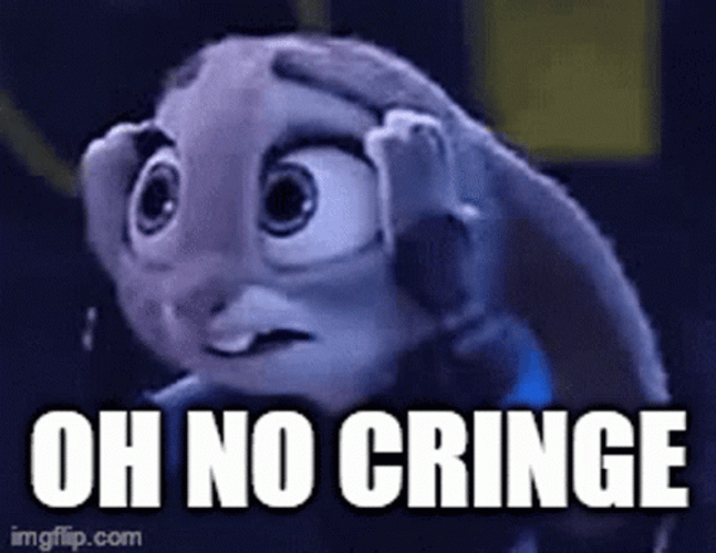 Oh No Cringe Meme Judy Hopps GIF