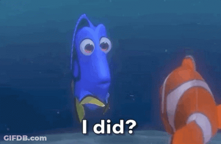 Oh No Dory Worried GIF