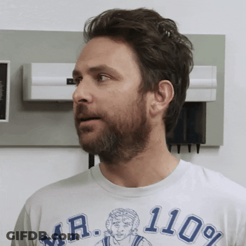 Oh No Eek Charlie Kelly GIF