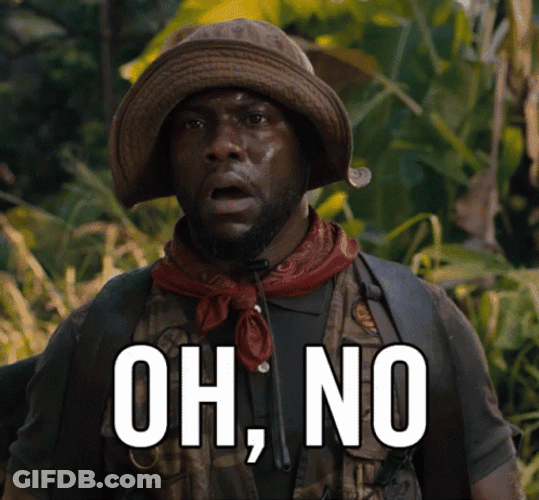 Oh No Kevin Hart Jumanji GIF