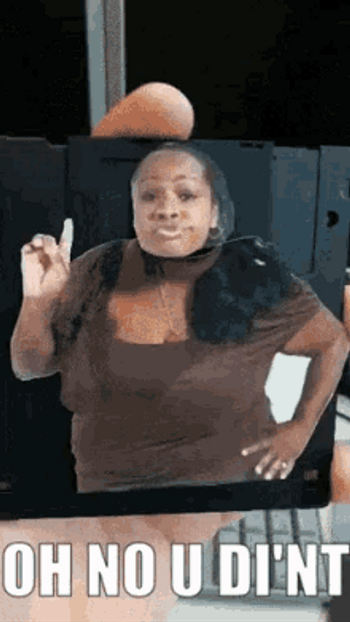 Oh No You Didn't Card Picture Shaking Head GIF