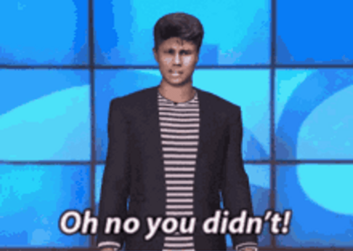 Oh No You Didn't Reaction Animation GIF
