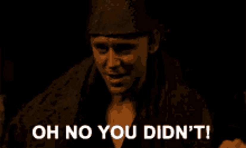 Oh No You Didn't Sassy Tom Hiddleston GIF
