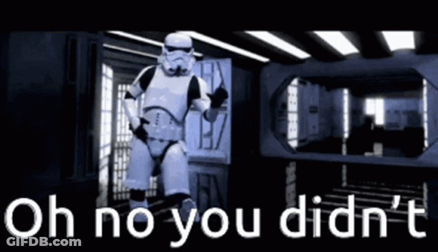 Oh No You Didn't Star Wars GIF