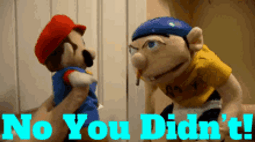 Oh No You Didn't Super Mario Puppet GIF