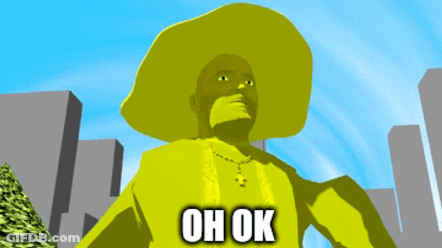 Oh Okay Yellow Green Man GIF