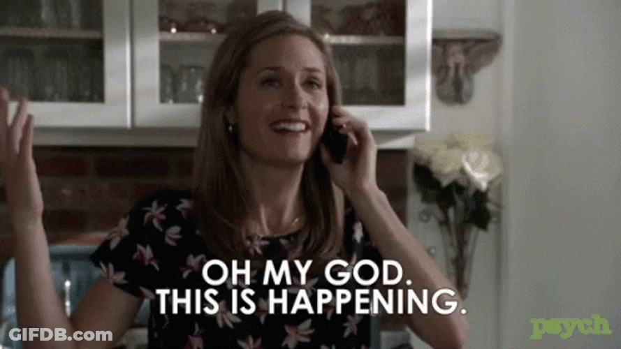 Oh Omg Its Happening Phone Call GIF