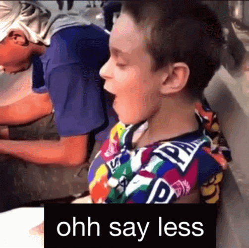 Oh Please Say Less GIF