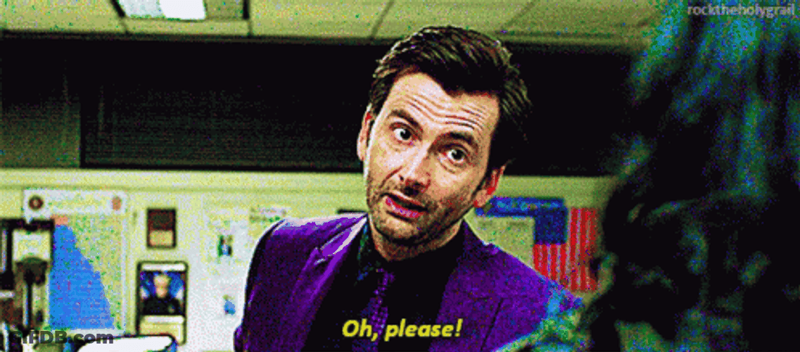 Oh Please Walk Away David Tennant GIF