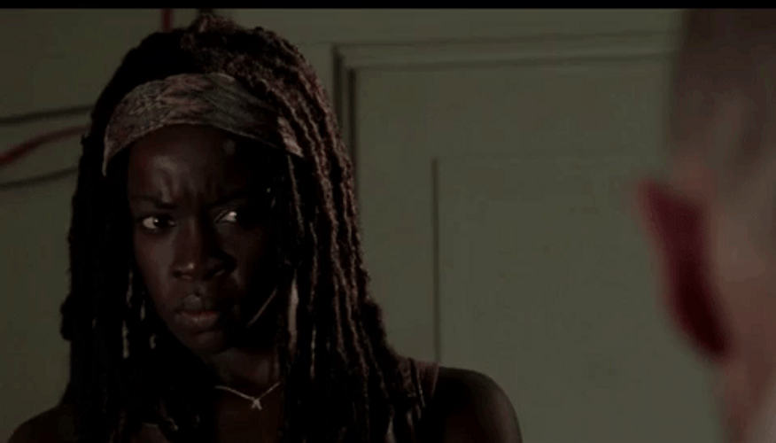 Oh Really Michonne Walking Dead GIF