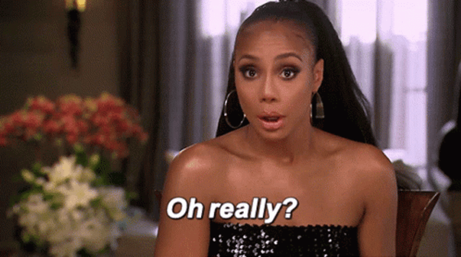 Oh Really Sarcastic Tamar Braxton GIF
