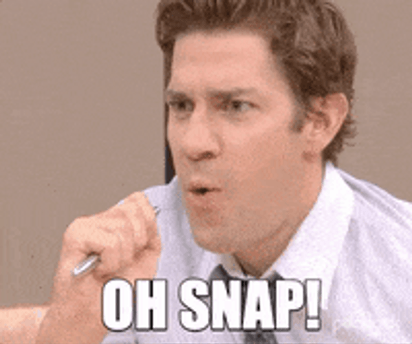 Oh Snap Jim Halpert Ohh GIF