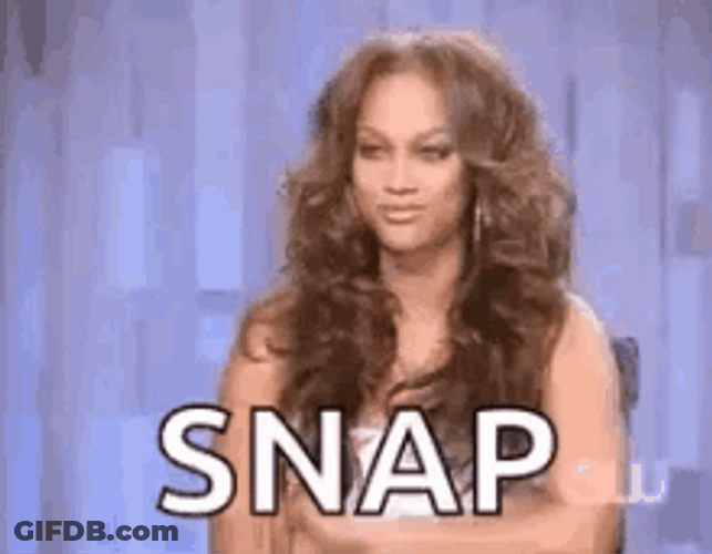 Oh Snap Sassy Tyra Banks GIF