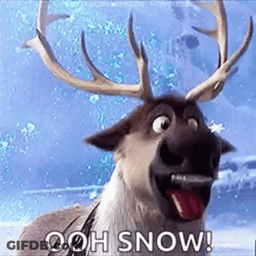 Oh Snowflake Deer GIF