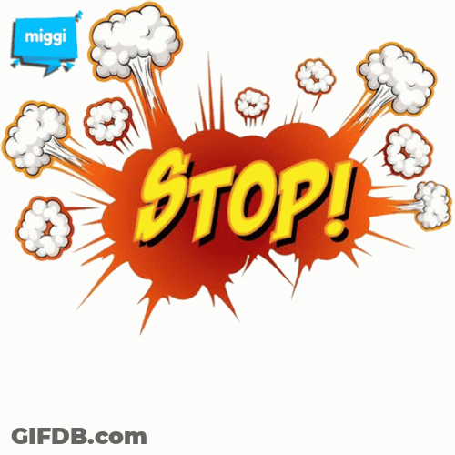 Oh Stop Icon Sticker GIF