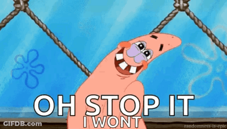 Oh Stop It Patrick GIF