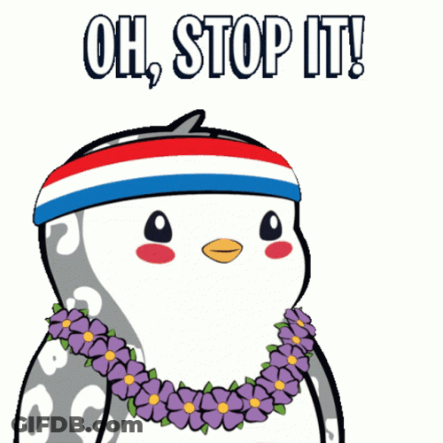 Oh Stop It Penguin GIF