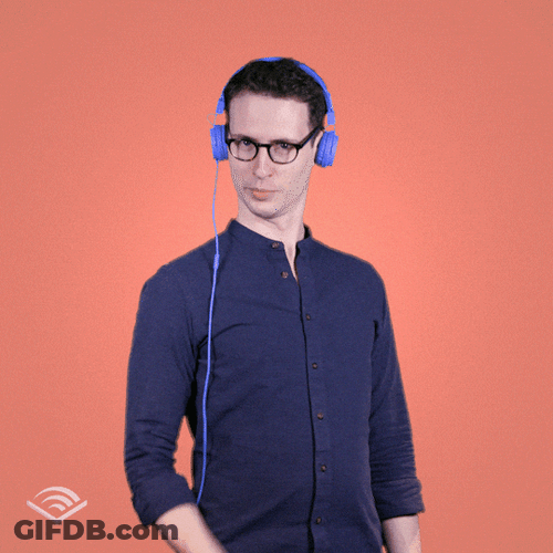 Oh Stop It You Guy Wearing Headphones GIF
