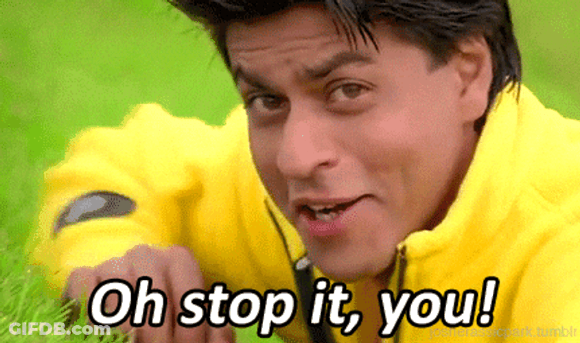 Oh Stop It You Shah Rukh Khan GIF