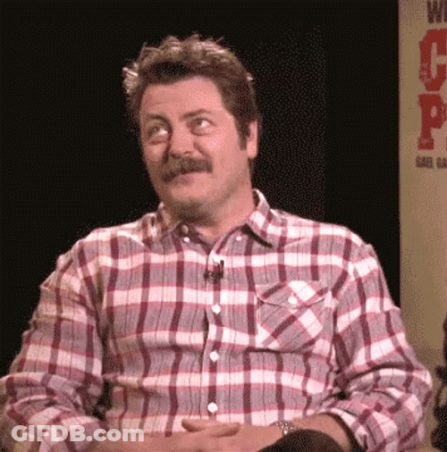 Oh Stop Laughing Nick Offerman GIF