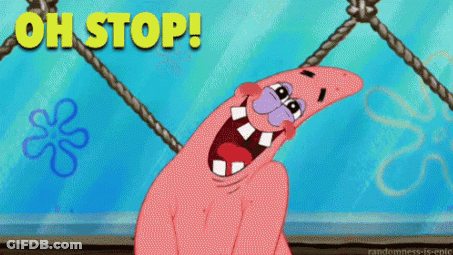 Oh Stop Patrick Star You're Blushing GIF