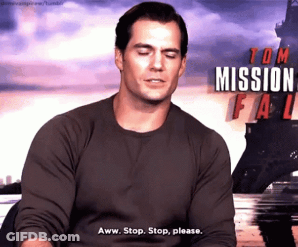 Oh Stop Please Henry Cavill GIF