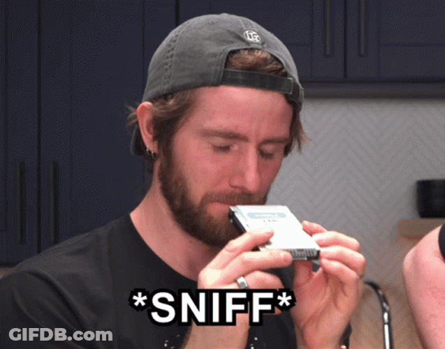 Oh That's Good Sniff GIF