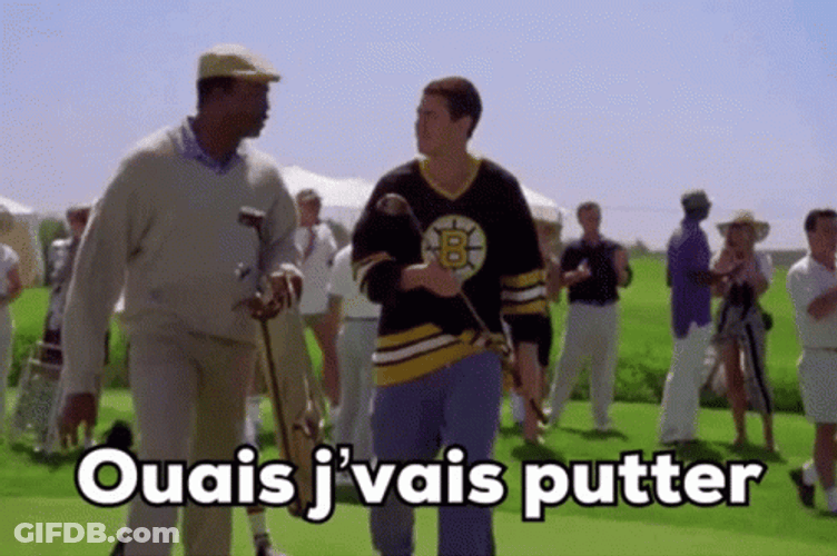 Oh Yeah Putting Chubbs Happy Gilmore GIF