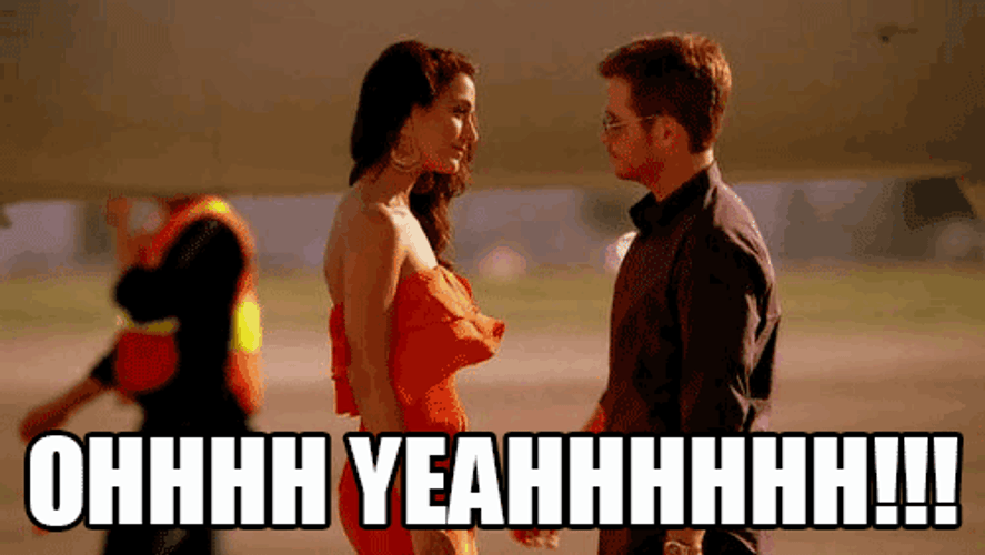 Oh Yes Couple Hugging GIF