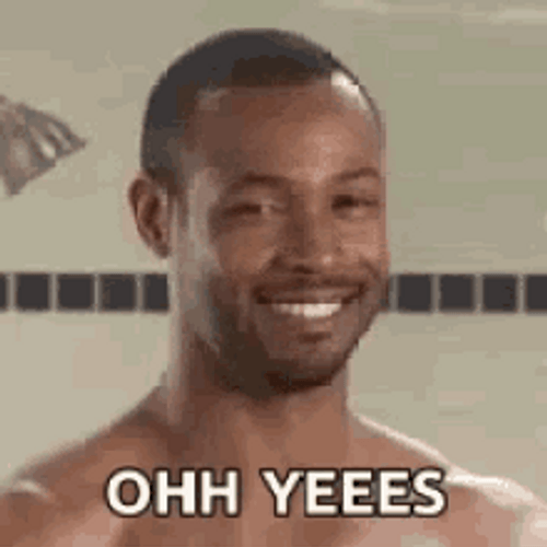 Oh Yes Smiling Man In The Shower GIF