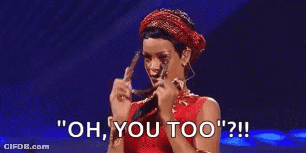 Oh You Too Rihanna Wink Cute GIF