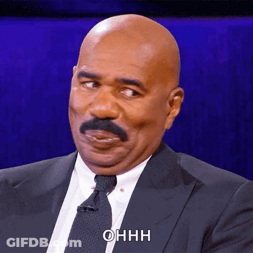 Ohh Steve Harvey Raising Eyebrows GIF