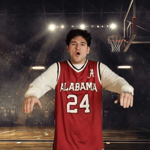 Ohhhh Alabama Basketball Finger Run Meme GIF