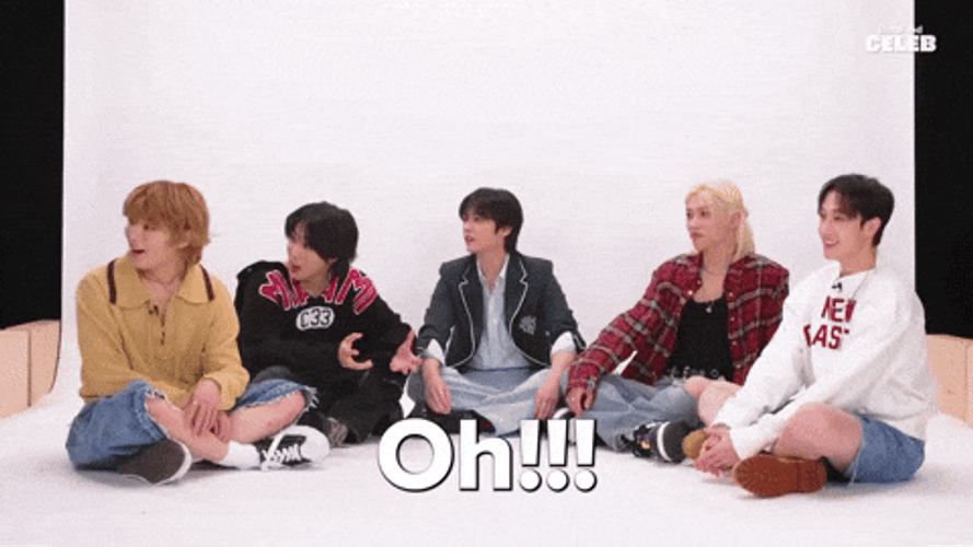 Ohhhh K Pop Group Stray Kids Meme GIF
