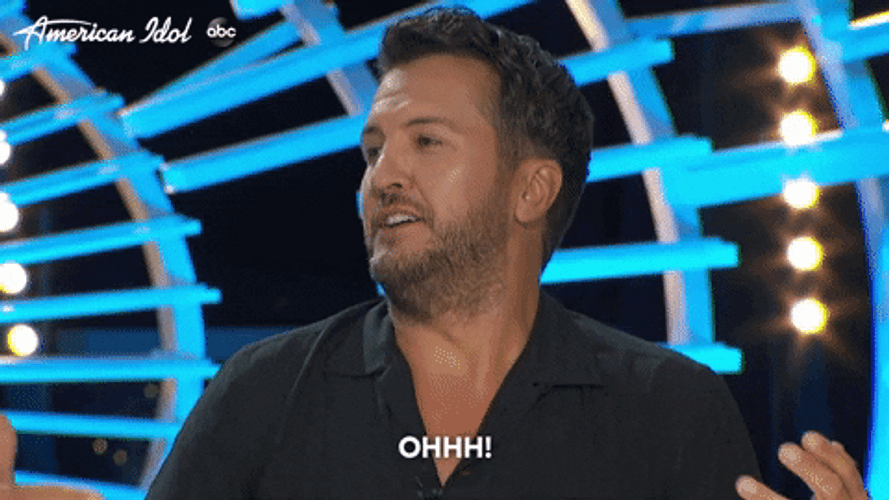 Ohhhh Luke Bryan  American Idol Meme GIF