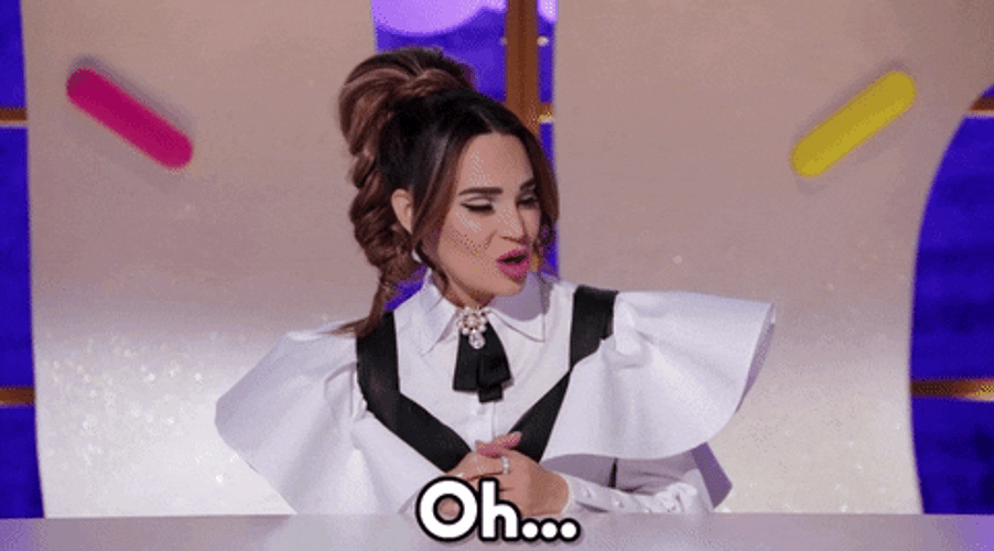 Ohhhh Rosanna Pansino Bold Reaction Meme GIF