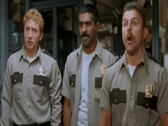 Ohhhh Shenanigans 2001 Police Laugh GIF
