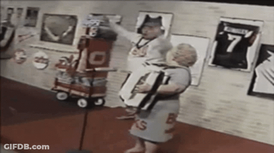 Ohio State Fan Neutron Man Dancing GIF