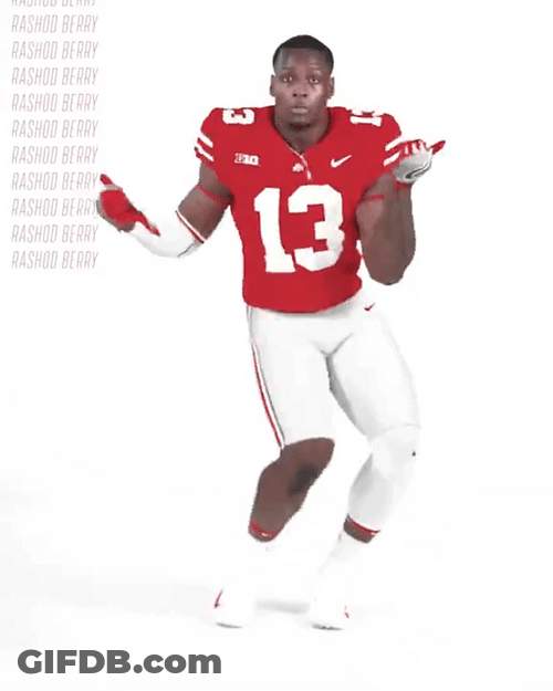 Ohio State Football Player Rashod Berry Dancing GIF