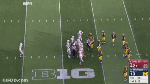 Ohio State Vs Michigan Football Game GIF