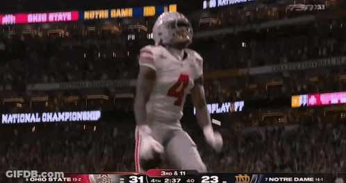 Ohio State Vs Notre Dame Football Game GIF
