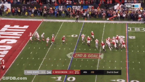 Ohio State Vs Wisconsin Football On Fox Big GIF