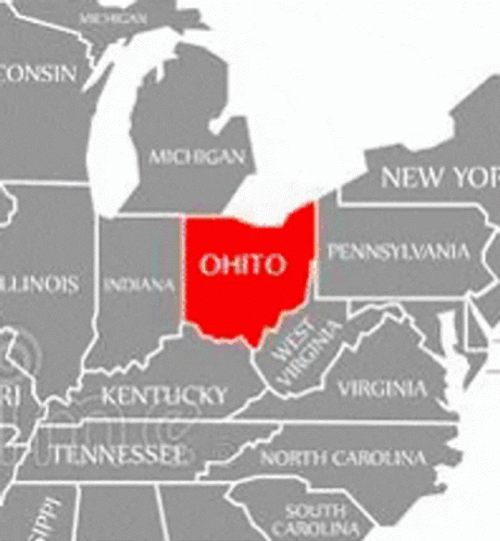 Ohio Usa Map GIF