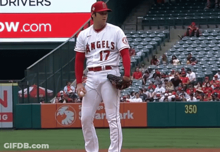 Ohtani Wiggling In Field GIF