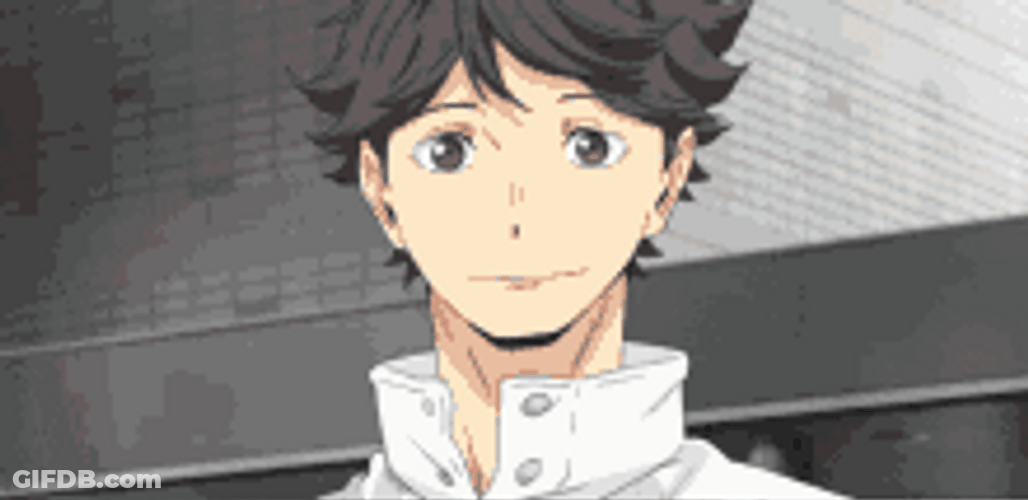 Oikawa Peace Sigh Head Hit Volleyball Wasted GIF