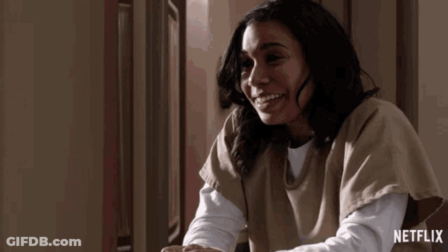 Oitnb Character Laughing Then Crying GIF